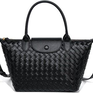 Women’s Faux Leather Tote Crossbody Bag Large Capacity Elegant Travel Purse